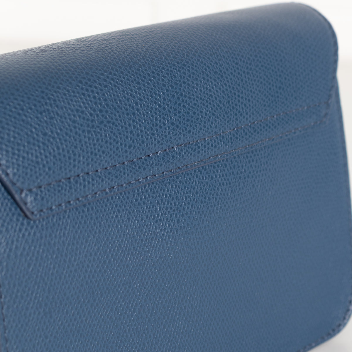 Furla Denim Blue Metropolis Crossbody Leather Bag
