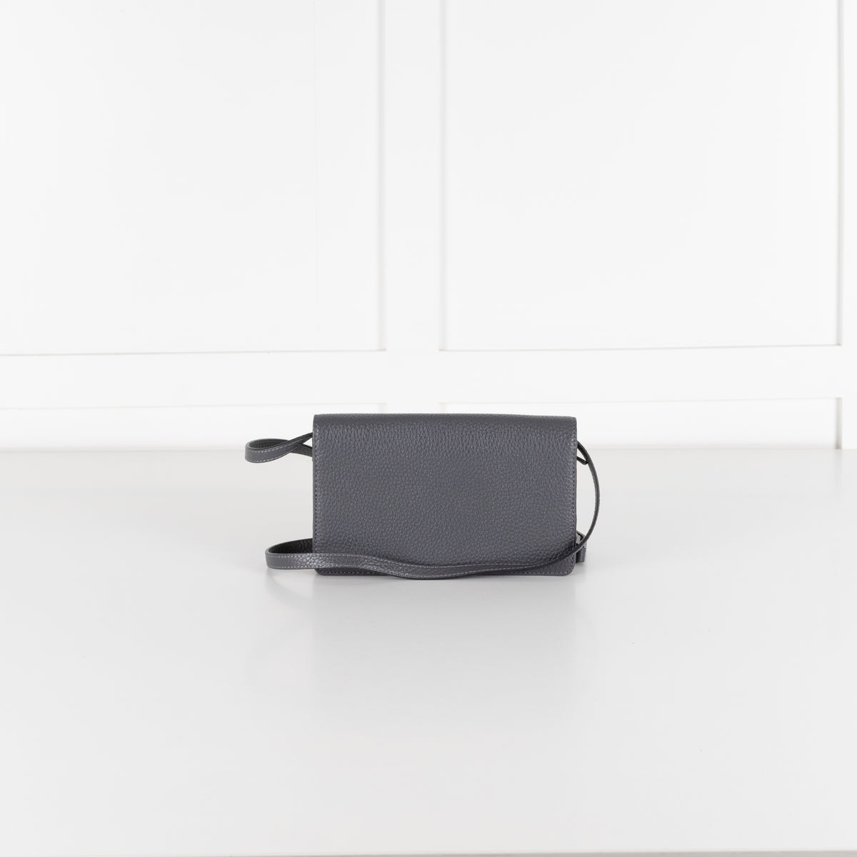 Marc Jacobs Grey Pebbled Leather Small Crossbody Bag