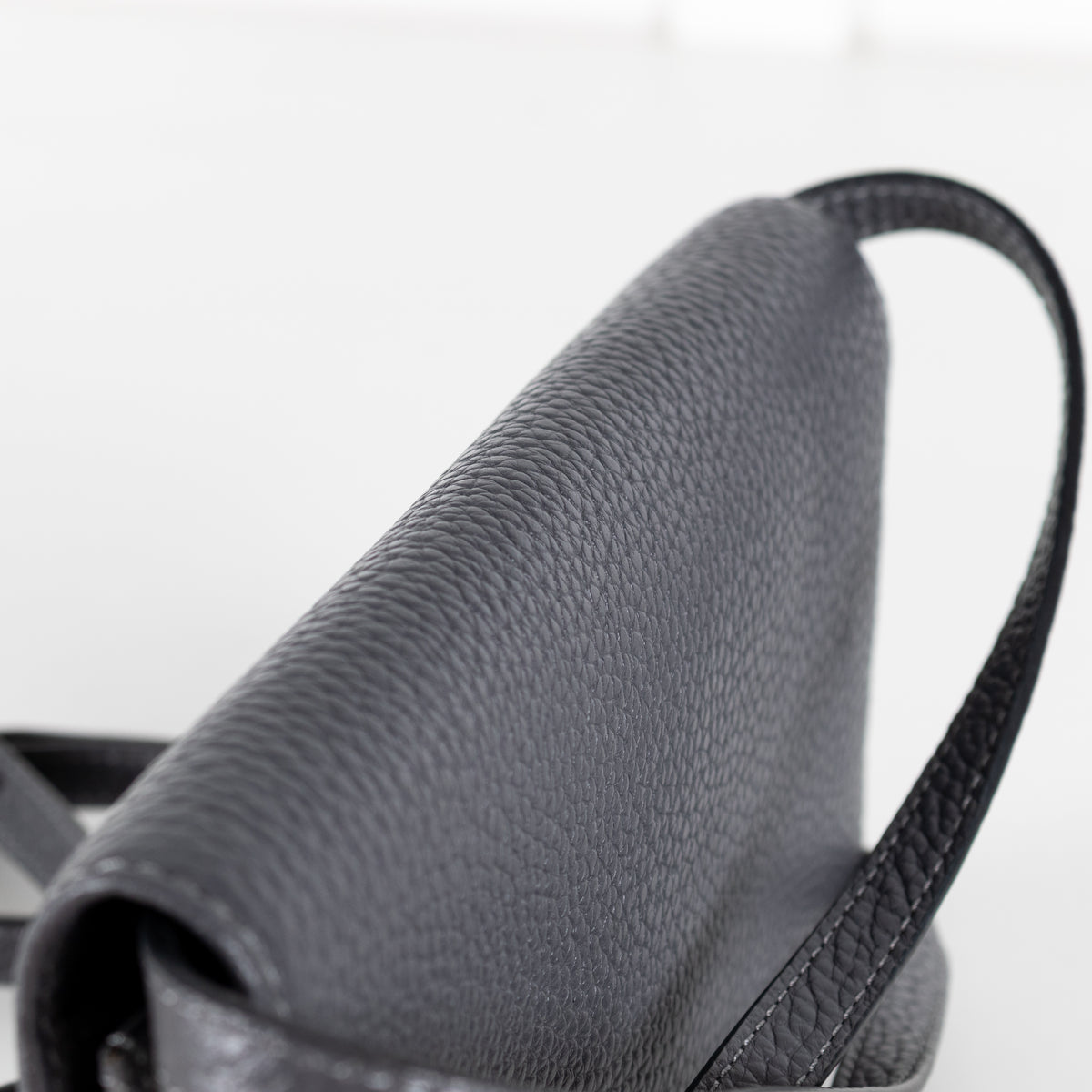 Marc Jacobs Grey Pebbled Leather Small Crossbody Bag