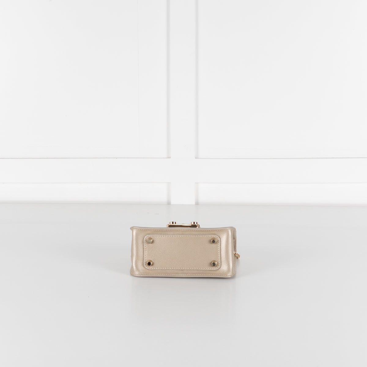 Furla Gold Metropolis Crossbody Leather Bag