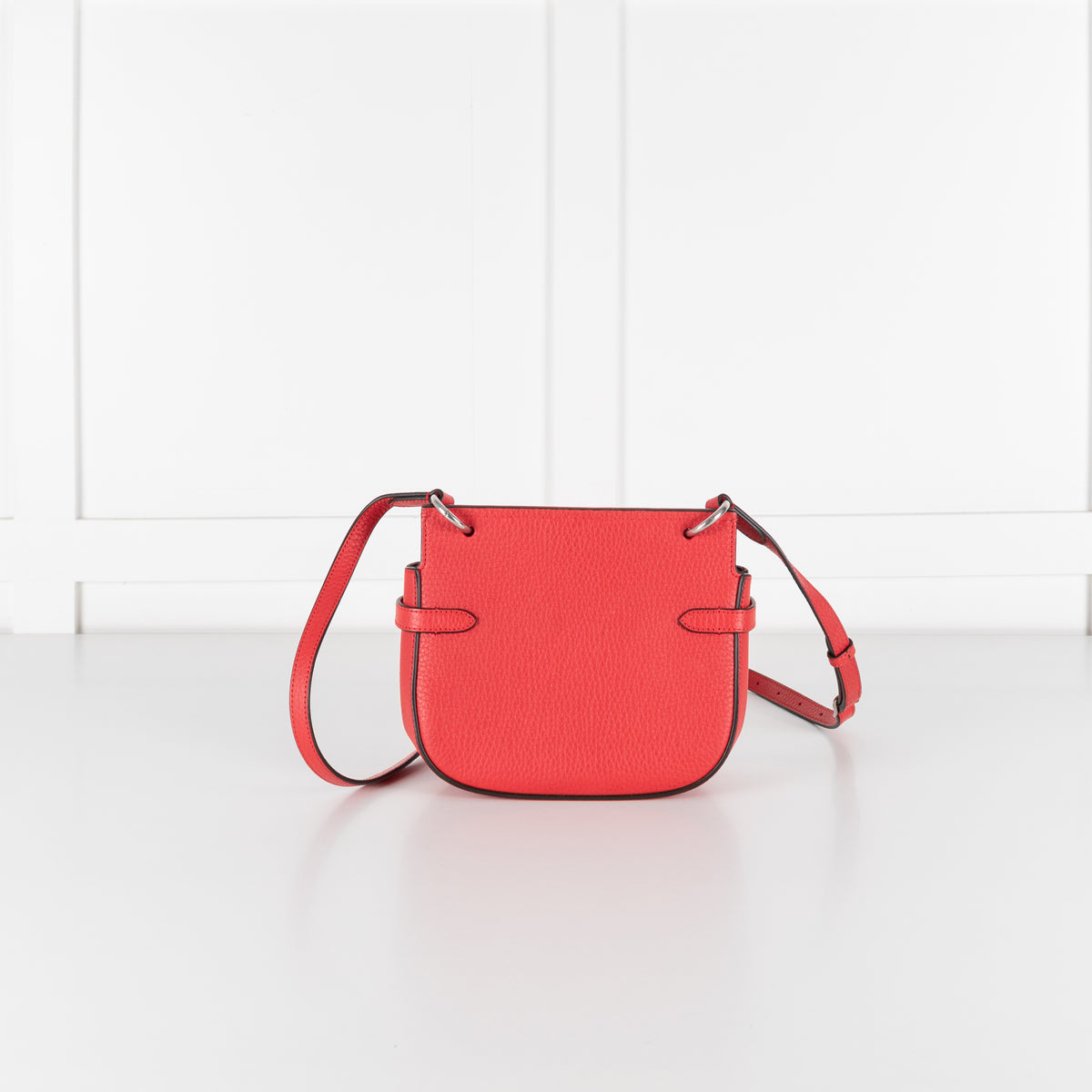 Mulberry Red Amberley Small Grainy Leather Satchel Bag