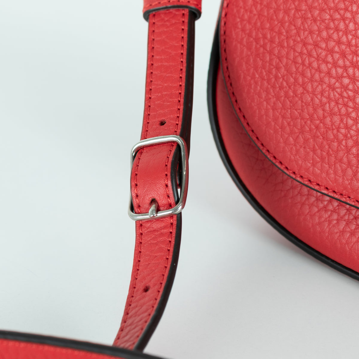 Mulberry Red Amberley Small Grainy Leather Satchel Bag