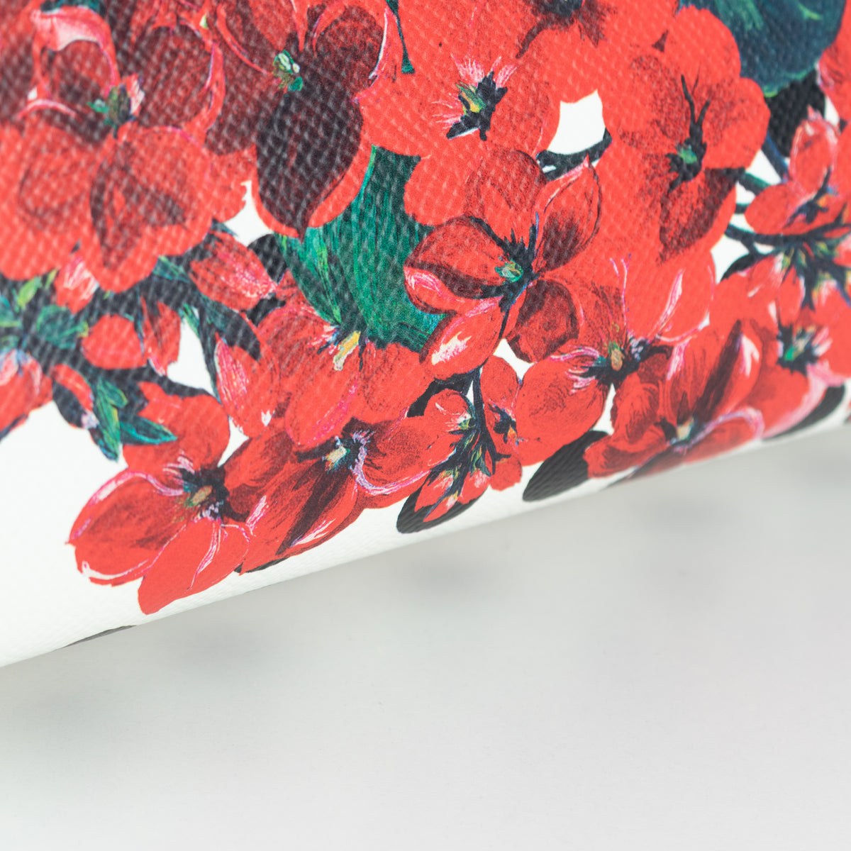Dolce & Gabbana Red Sicily Geranium Leather Handbag