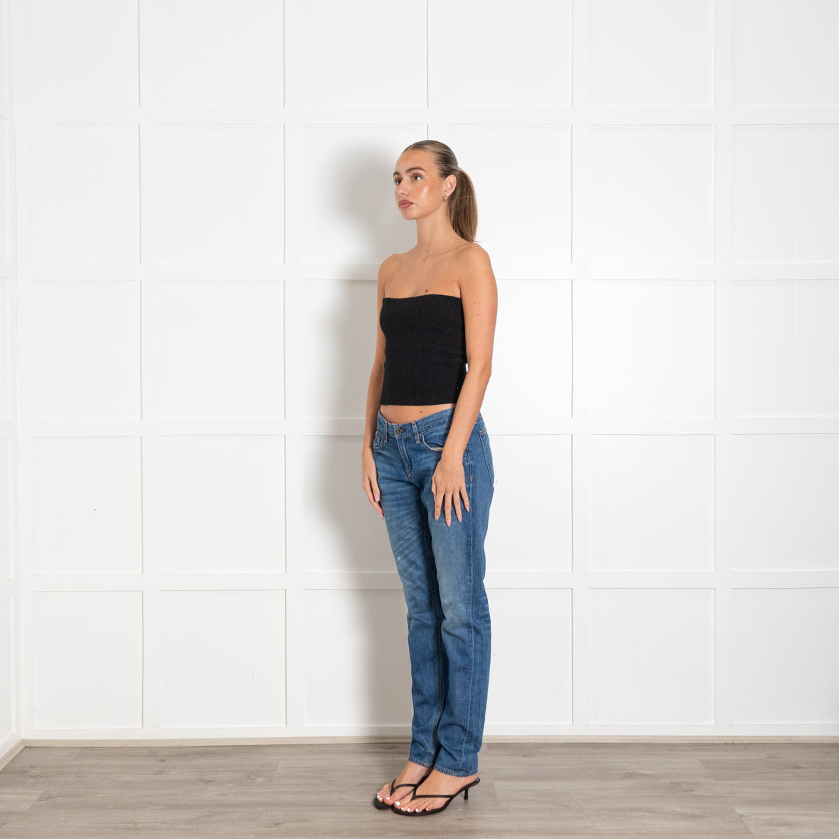 Rag & Bone Blue Denim Boyfriend-Style Jeans
