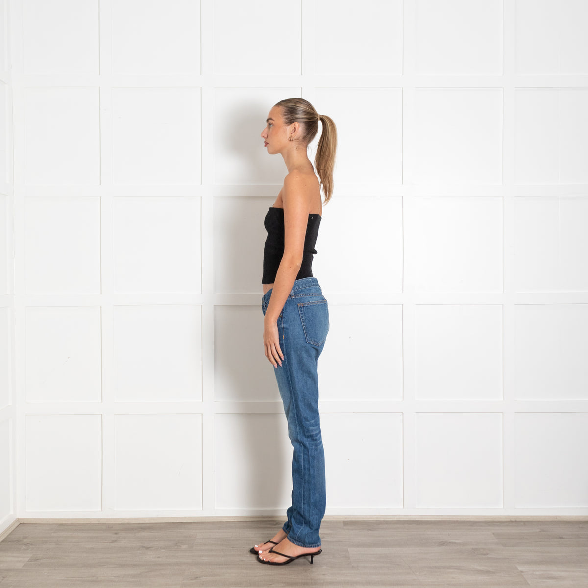 Rag & Bone Blue Denim Boyfriend-Style Jeans
