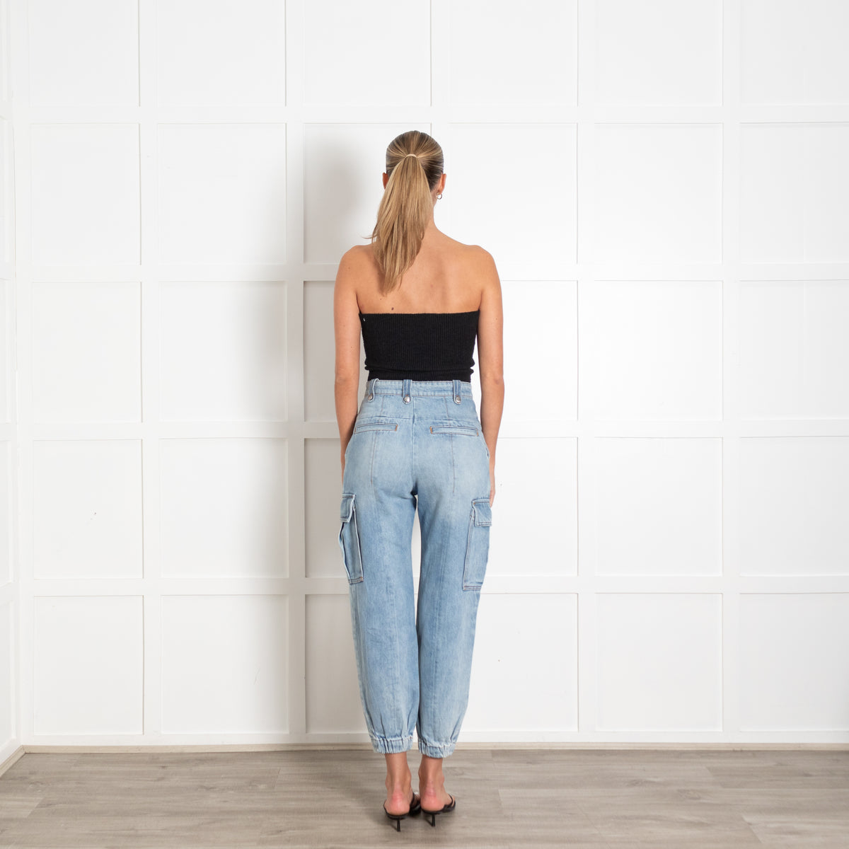 Zadig & Voltaire Light-Wash Denim Cargo Jeans