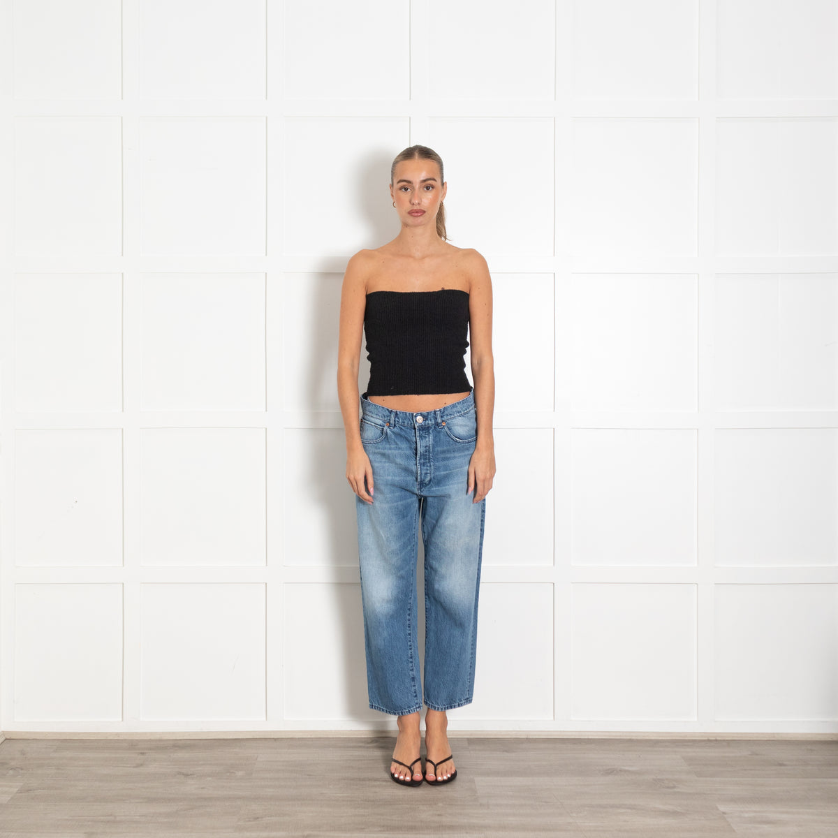 3x1 NYC Blue Wash Cropped Jeans