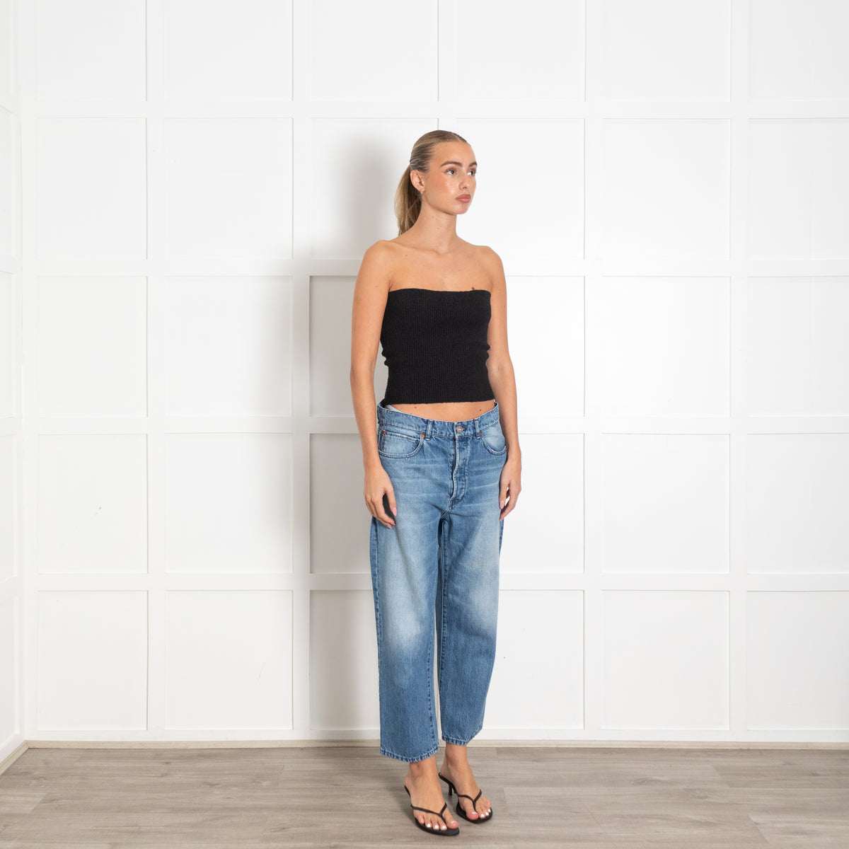 3x1 NYC Blue Wash Cropped Jeans