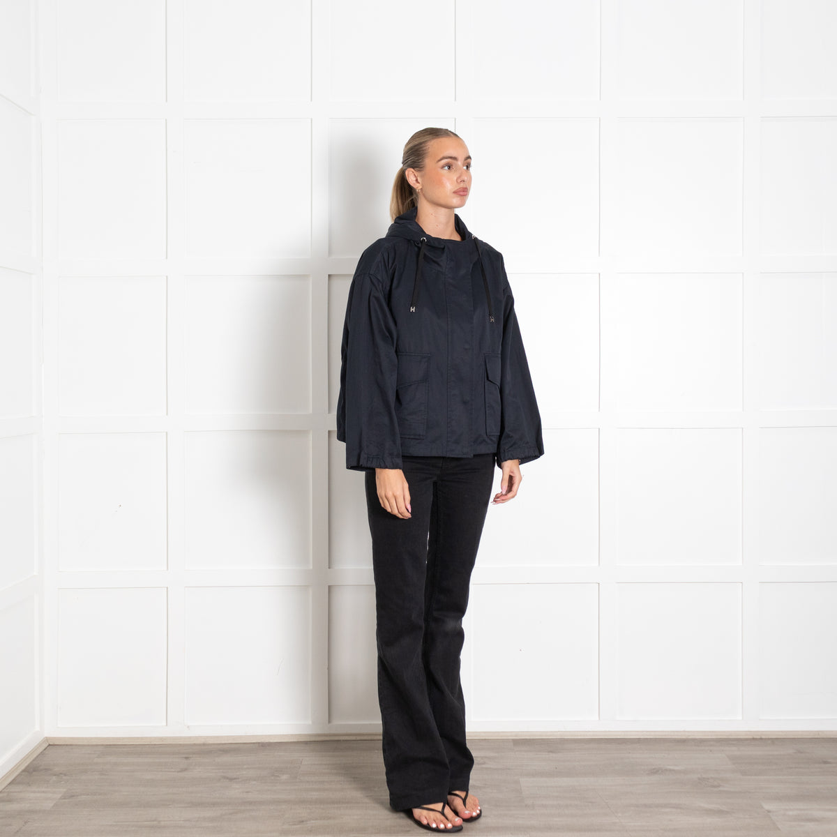 Hogan Blue Zip up Hooded Jacket
