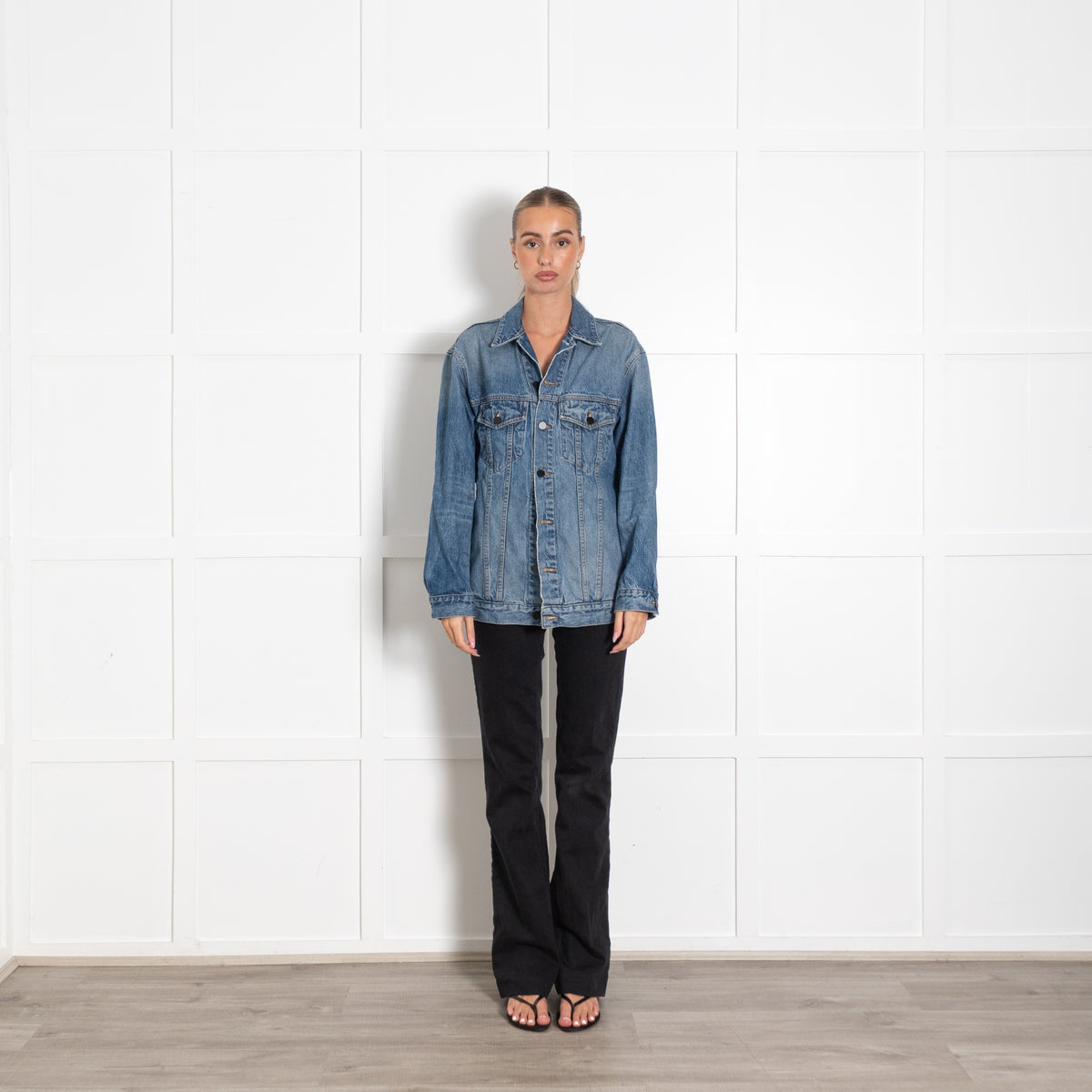Alexander Wang Daze Mid Blue Denim Jacket