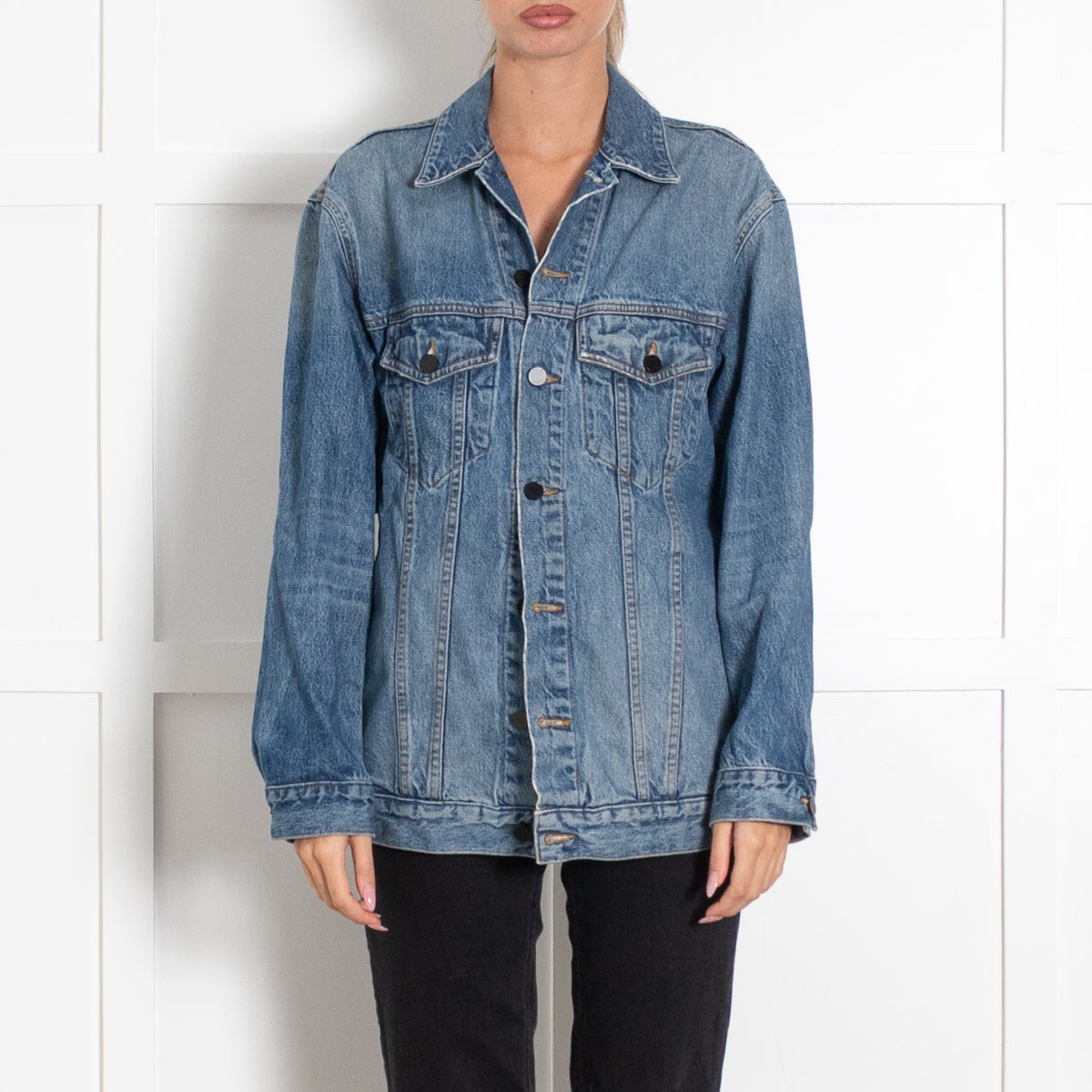 Alexander Wang Daze Mid Blue Denim Jacket