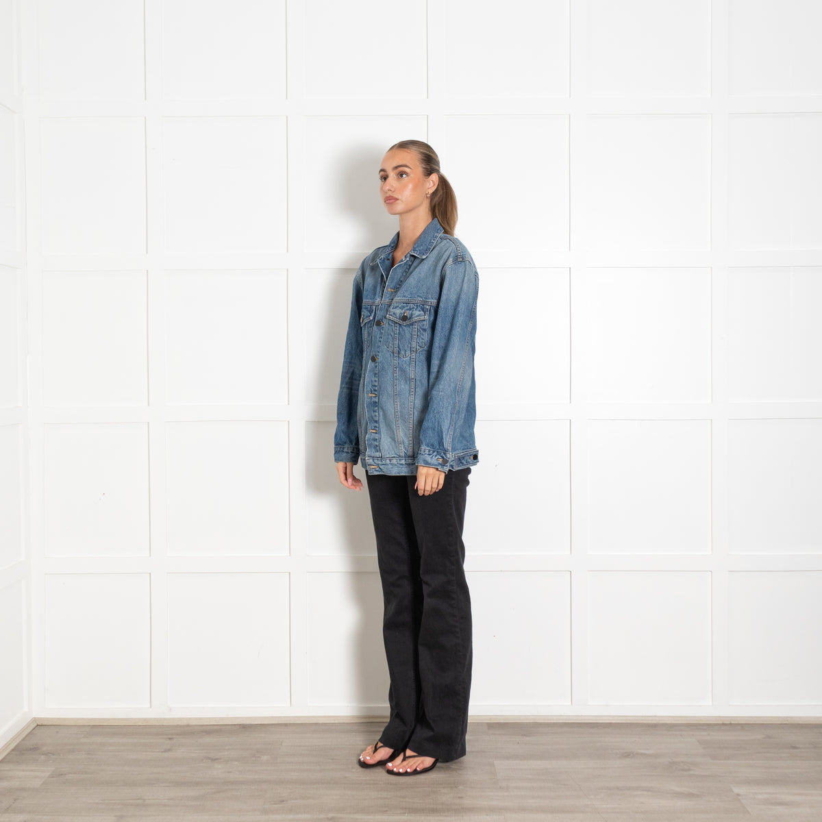 Alexander Wang Daze Mid Blue Denim Jacket