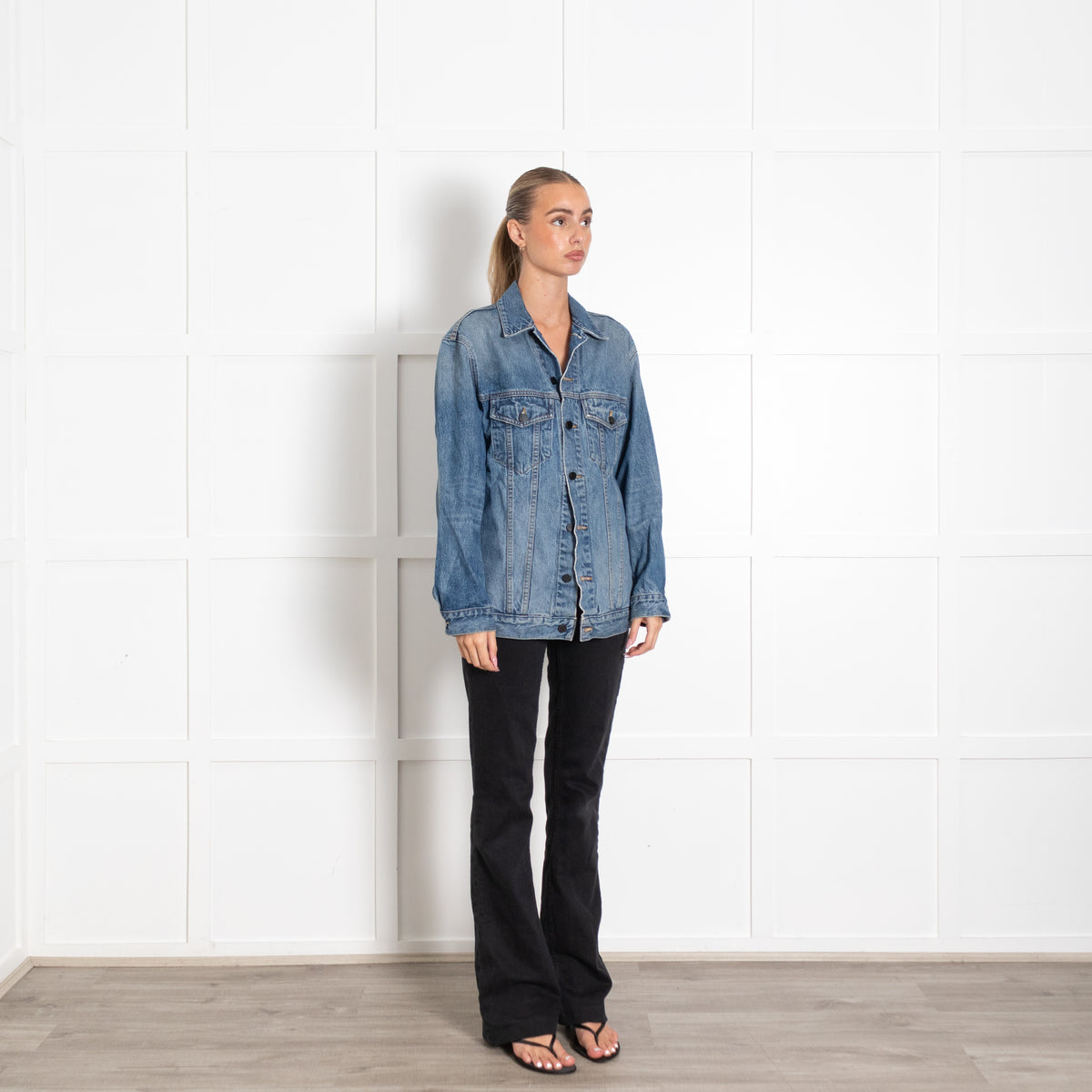 Alexander Wang Daze Mid Blue Denim Jacket