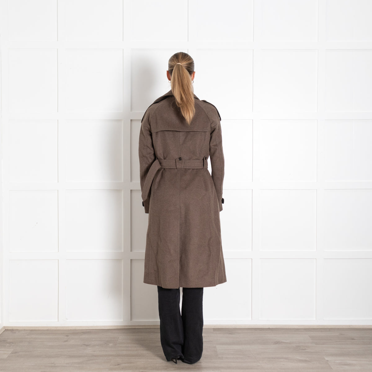 Belstaff Wool Military Khaki Coat