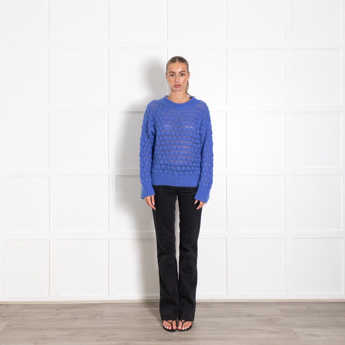 Second Female Blue Chunky Knit Jumper
