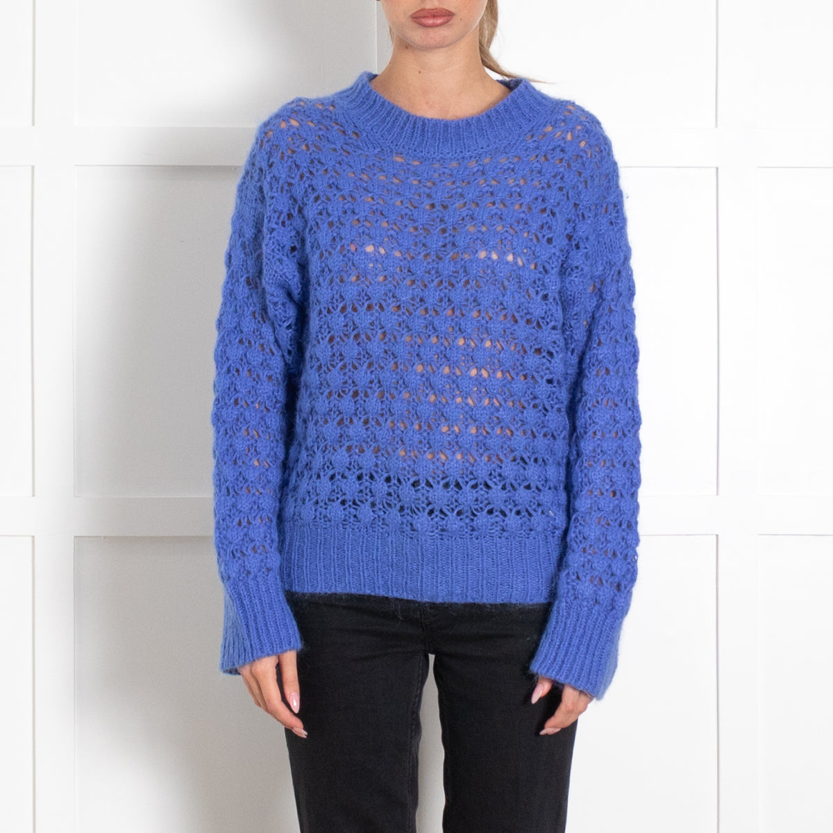 Second Female Blue Chunky Knit Jumper
