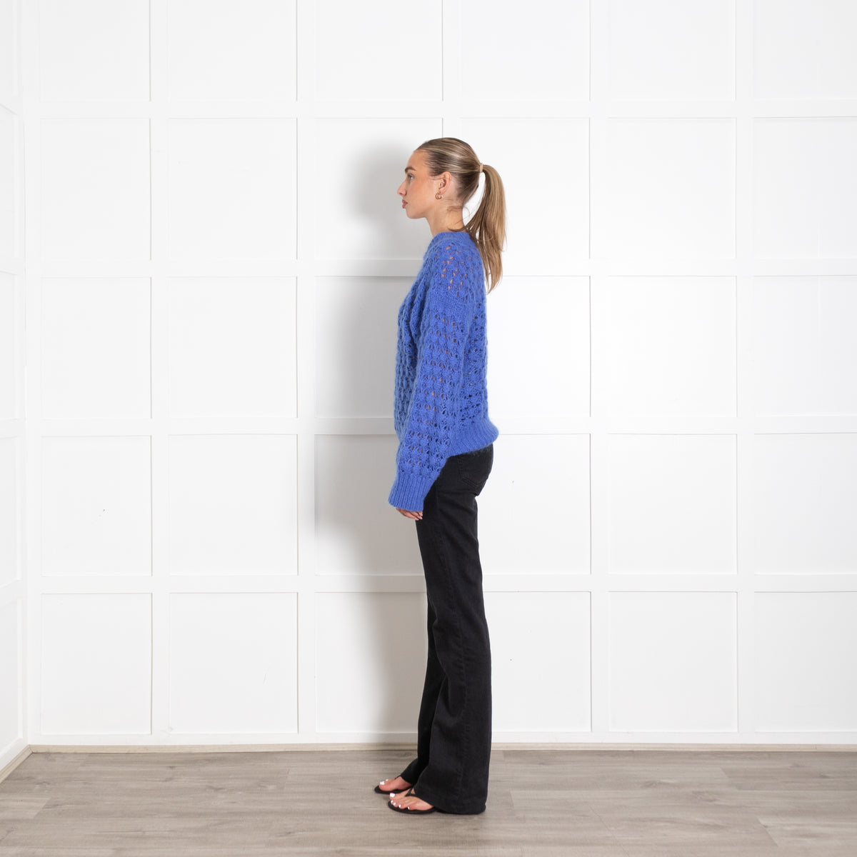 Second Female Blue Chunky Knit Jumper