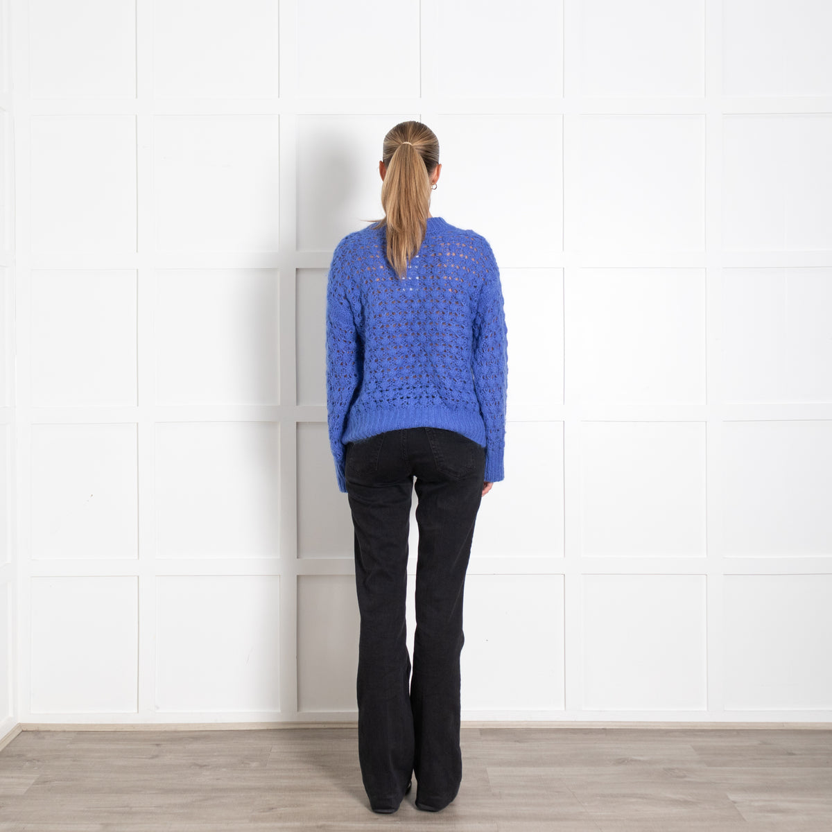 Second Female Blue Chunky Knit Jumper