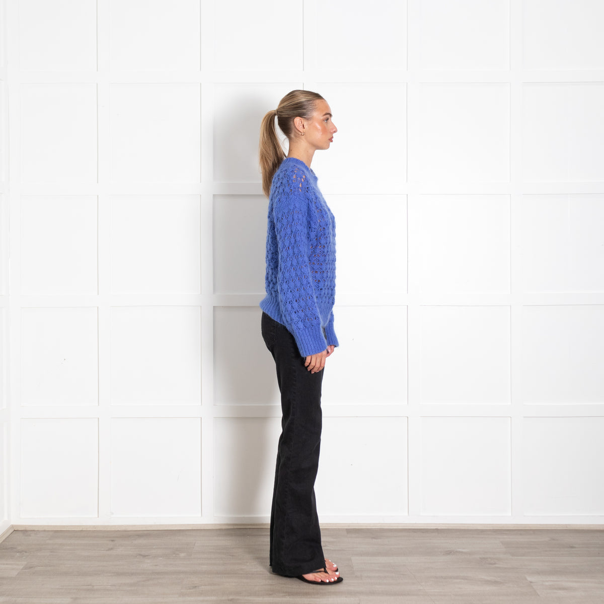 Second Female Blue Chunky Knit Jumper