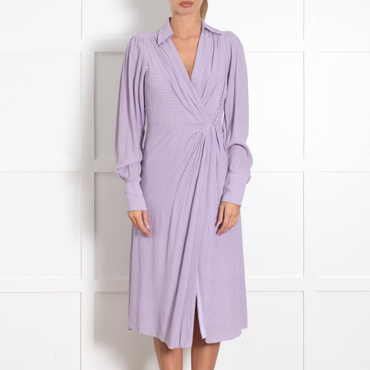 Equipment Lavender Wrap Maxi Dress