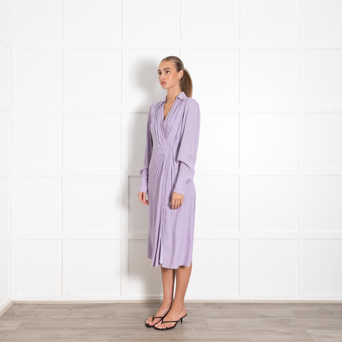 Equipment Lavender Wrap Maxi Dress