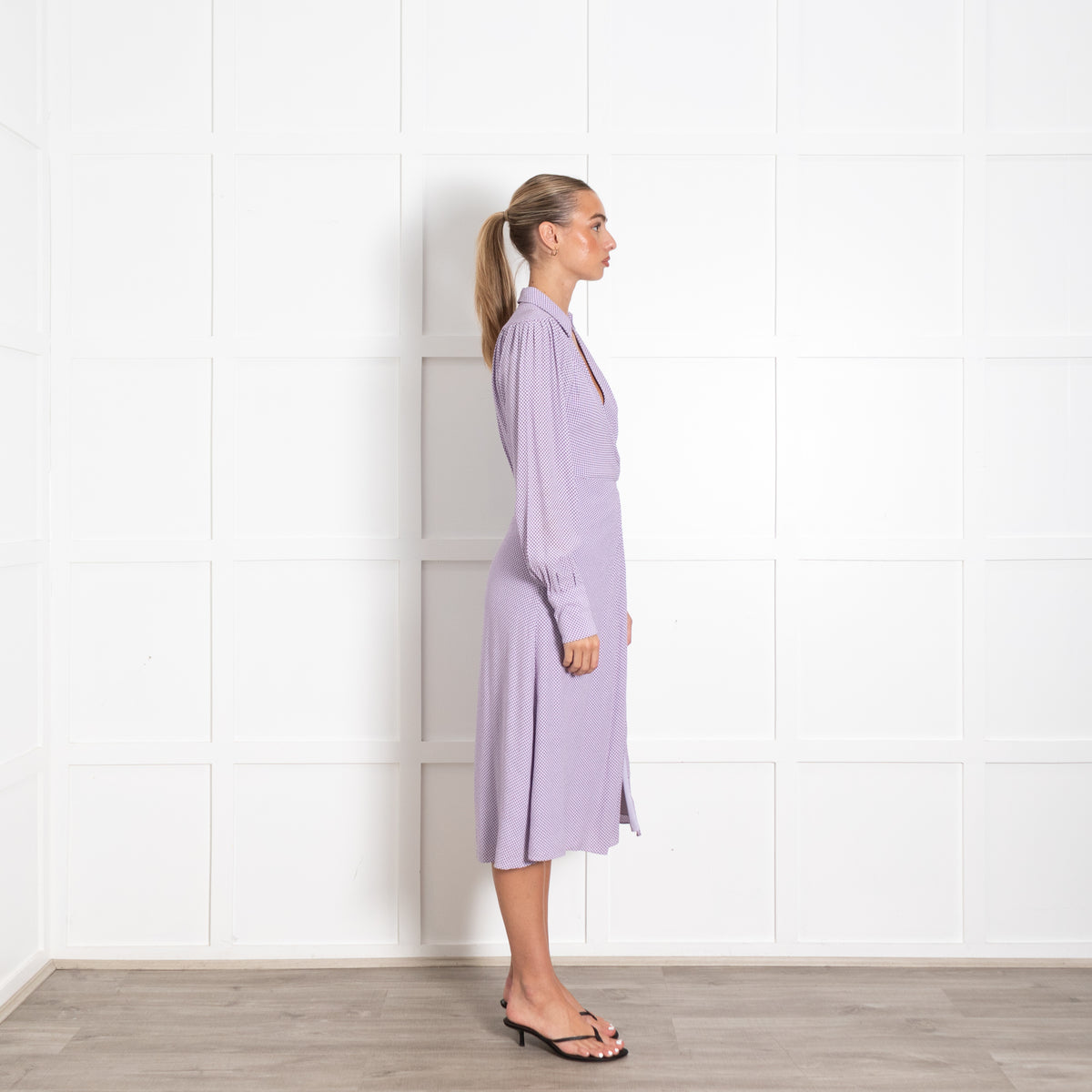 Equipment Lavender Wrap Maxi Dress