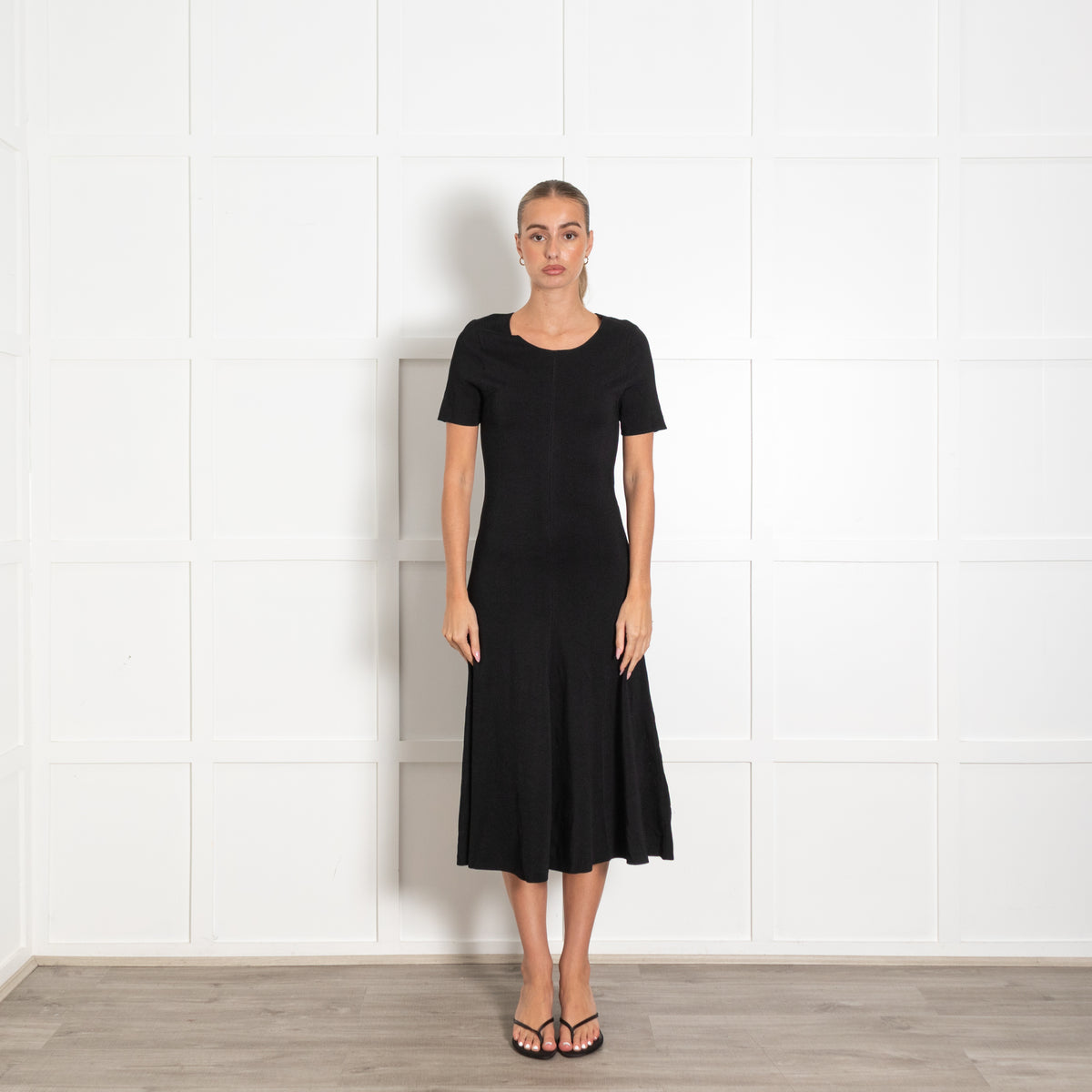 Joseph Black Viscose Tailoring Dress
