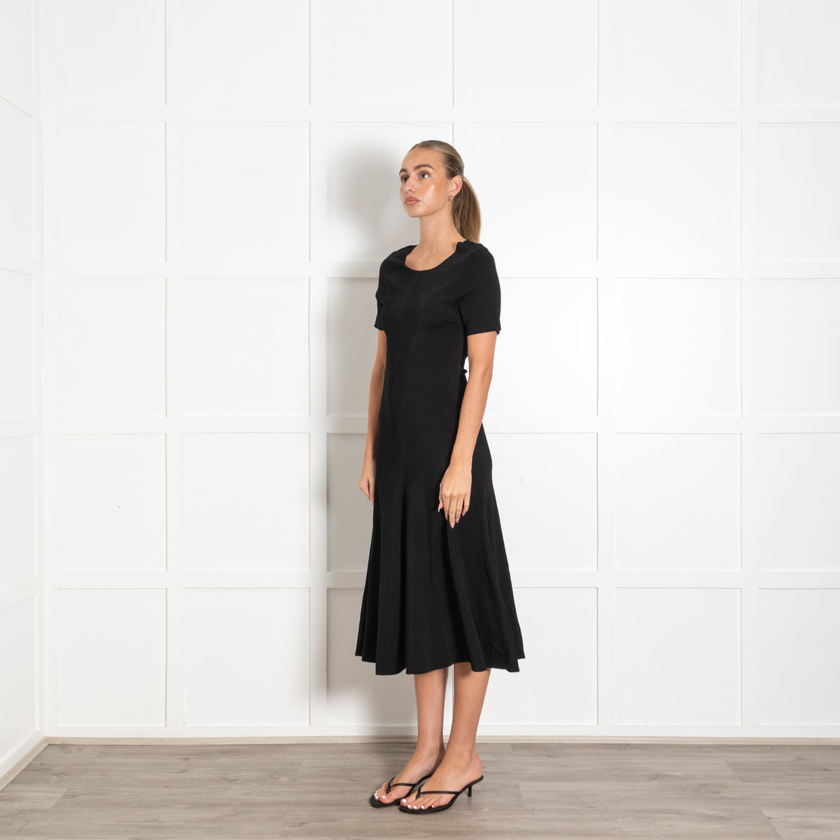 Joseph Black Viscose Tailoring Dress