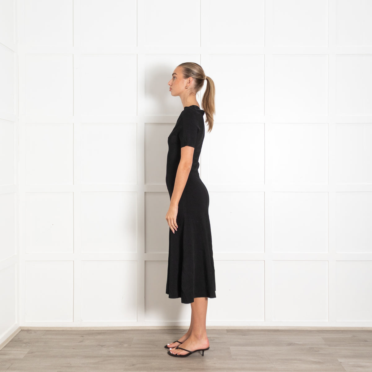 Joseph Black Viscose Tailoring Dress