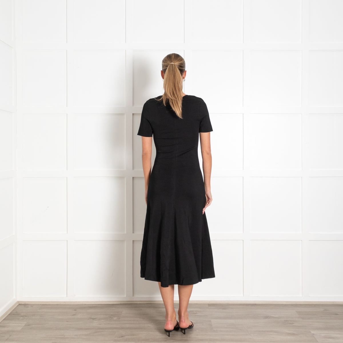 Joseph Black Viscose Tailoring Dress