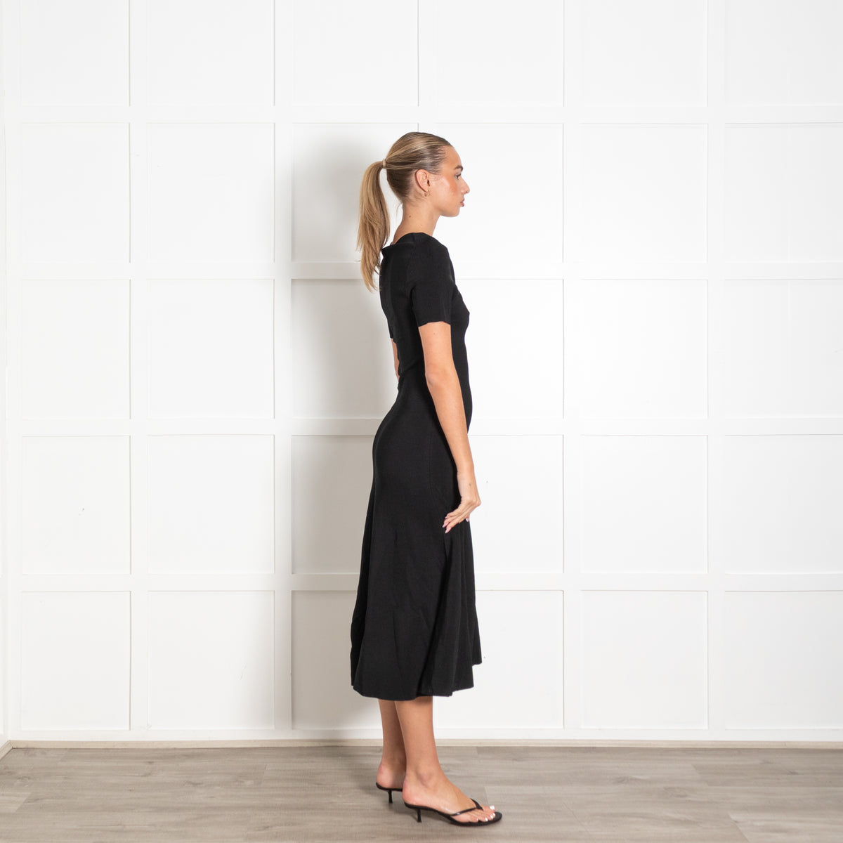 Joseph Black Viscose Tailoring Dress
