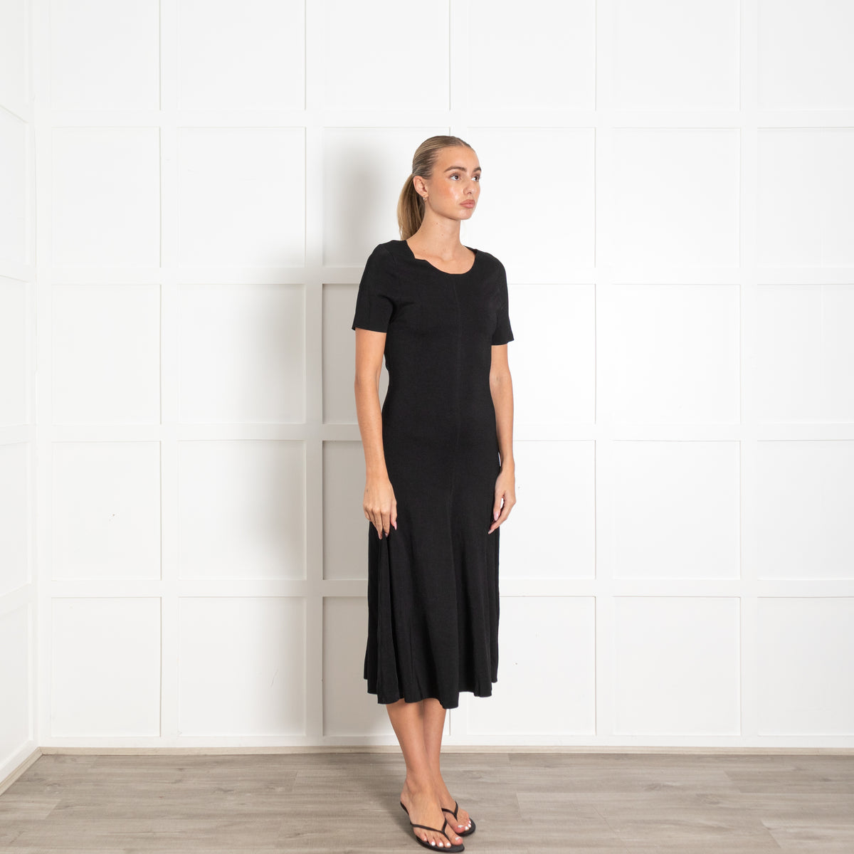 Joseph Black Viscose Tailoring Dress