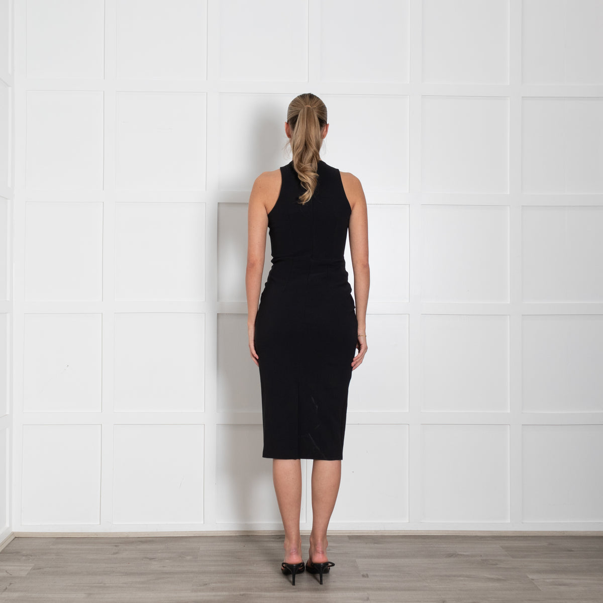 Mother of All Black Cutout Midi Dress