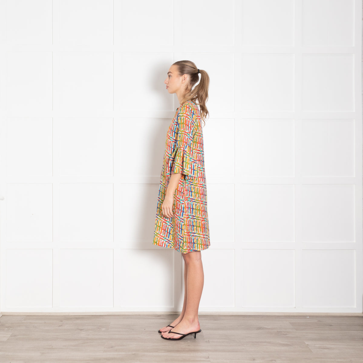 Carolina Herrera Multi CH Print Silk Blend Dress