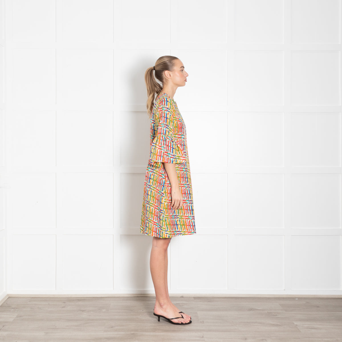 Carolina Herrera Multi CH Print Silk Blend Dress
