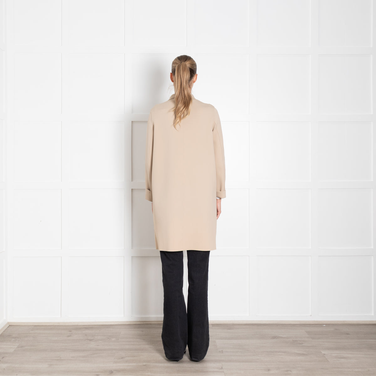 Harris Wharf Beige Polyamide Mix Coat
