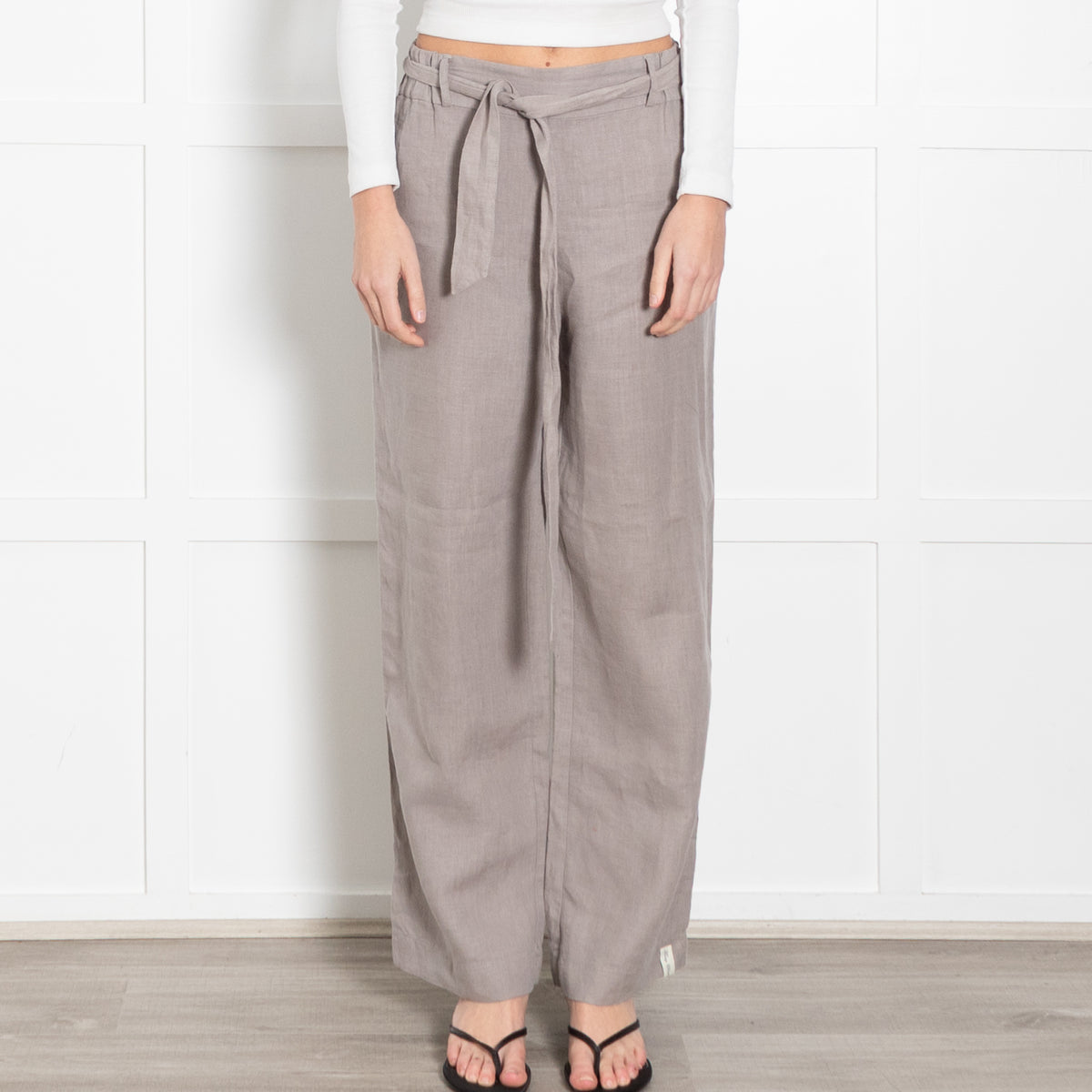 Henry Christ Grey Linen Trousers