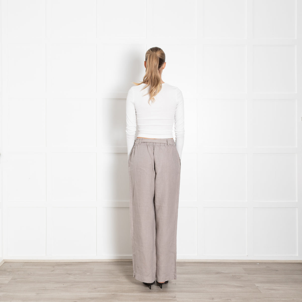 Henry Christ Grey Linen Trousers
