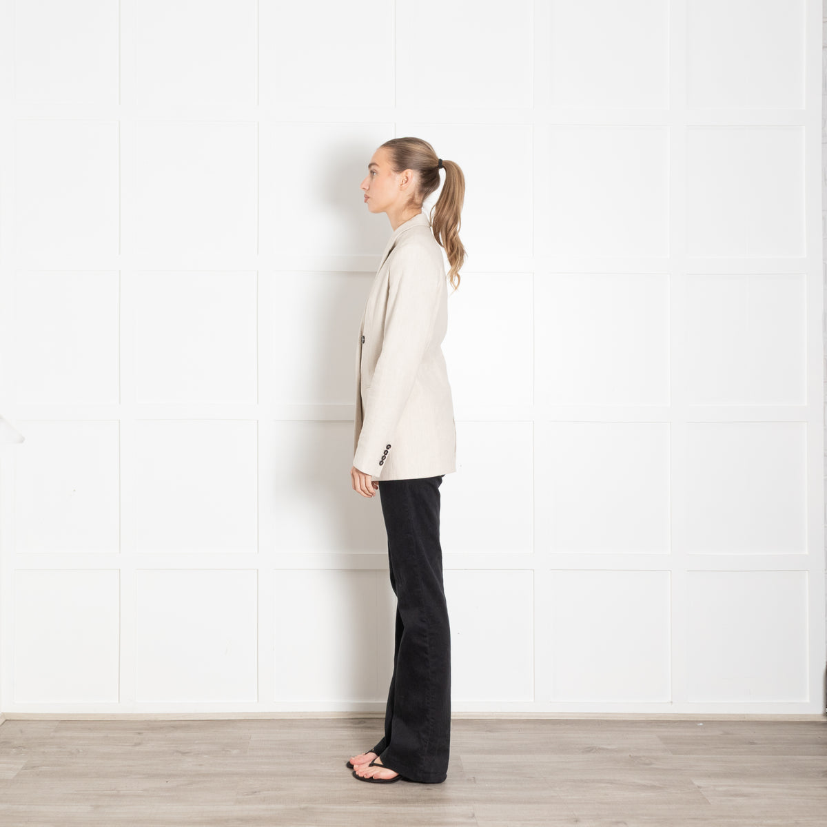 Levete  Cream Double Breasted Jacket