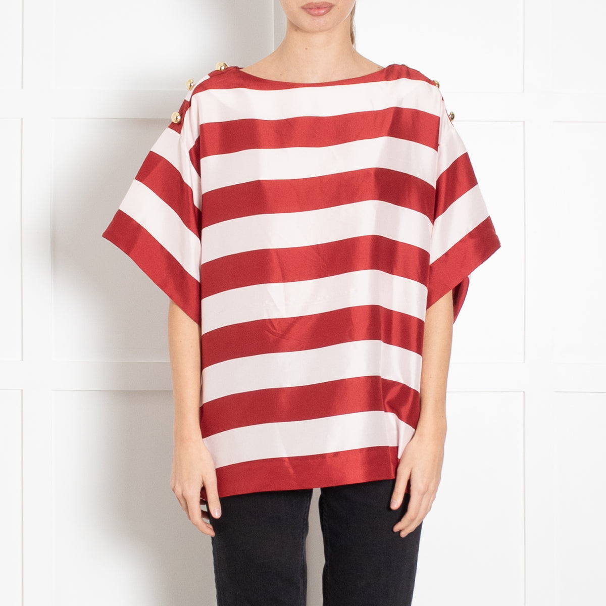 Zimmermann Wonderland Striped Boxy Tee