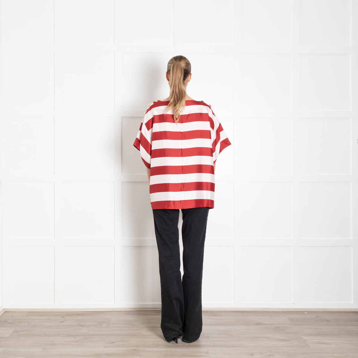 Zimmermann Wonderland Striped Boxy Tee