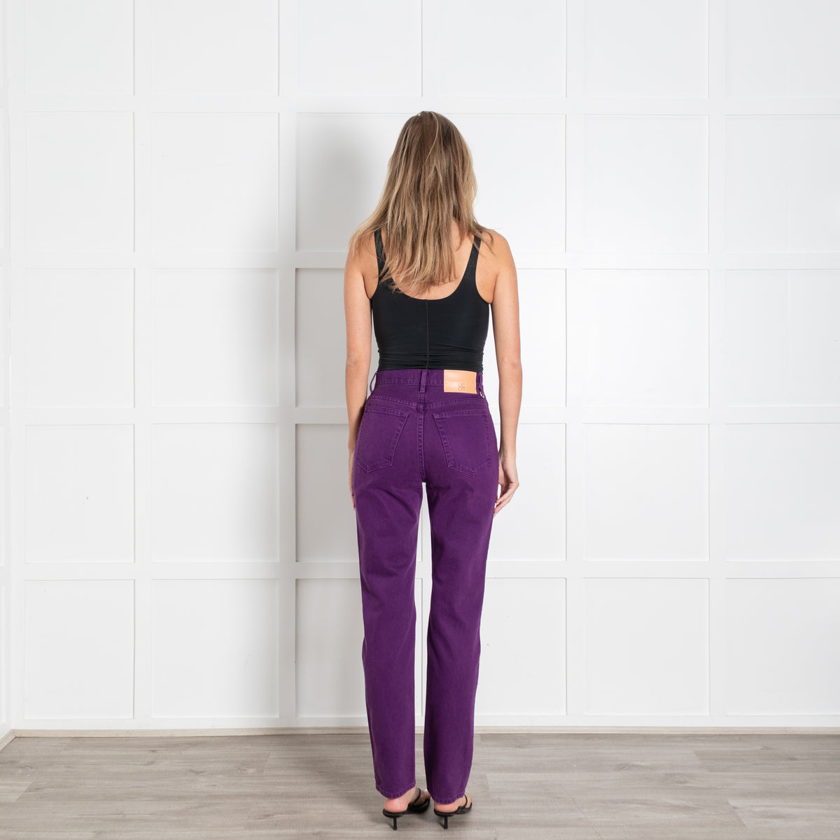 Ulla Johnson Purple Denim Straight Jeans