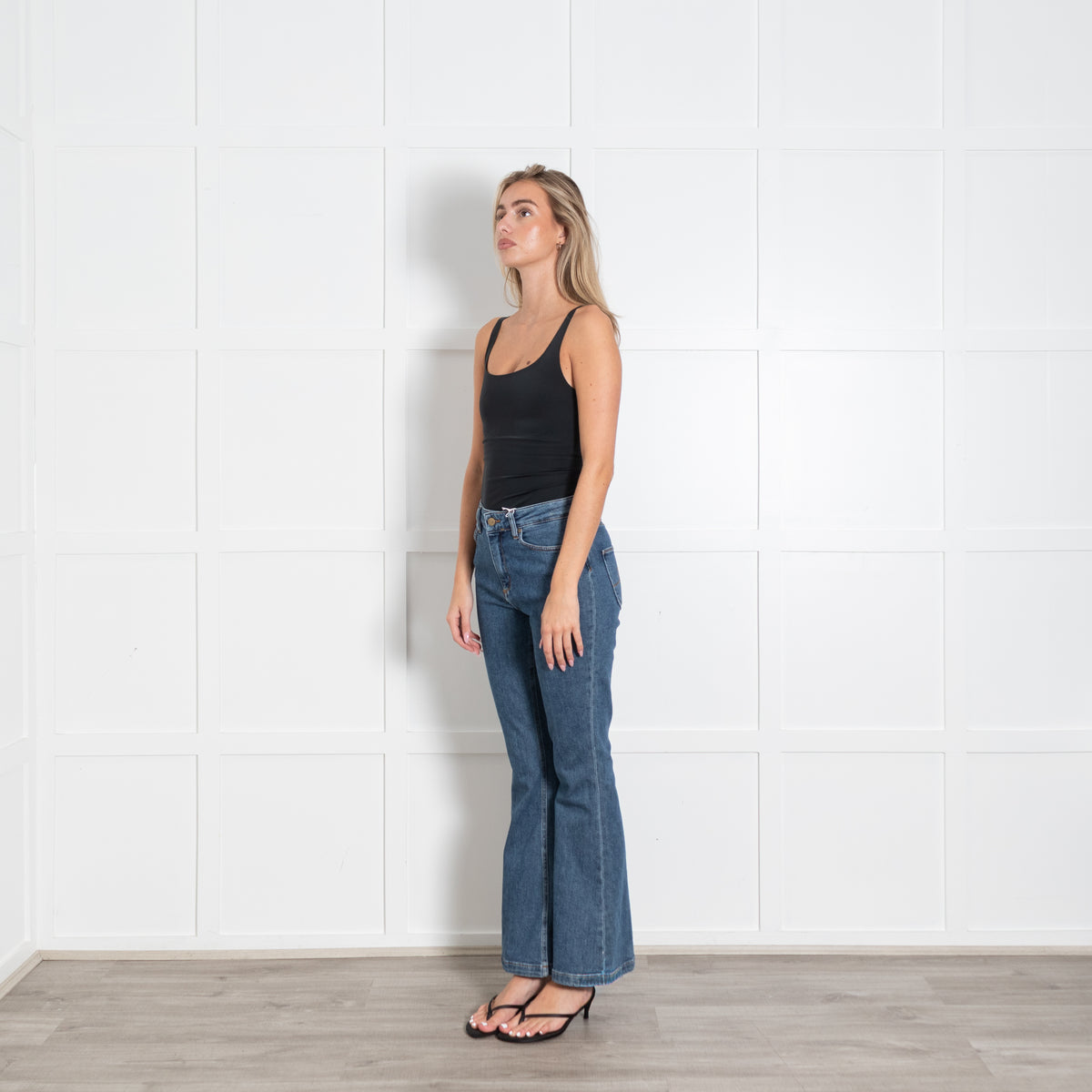 Donna Ida Blue Denim Bootcut Jeans Petite