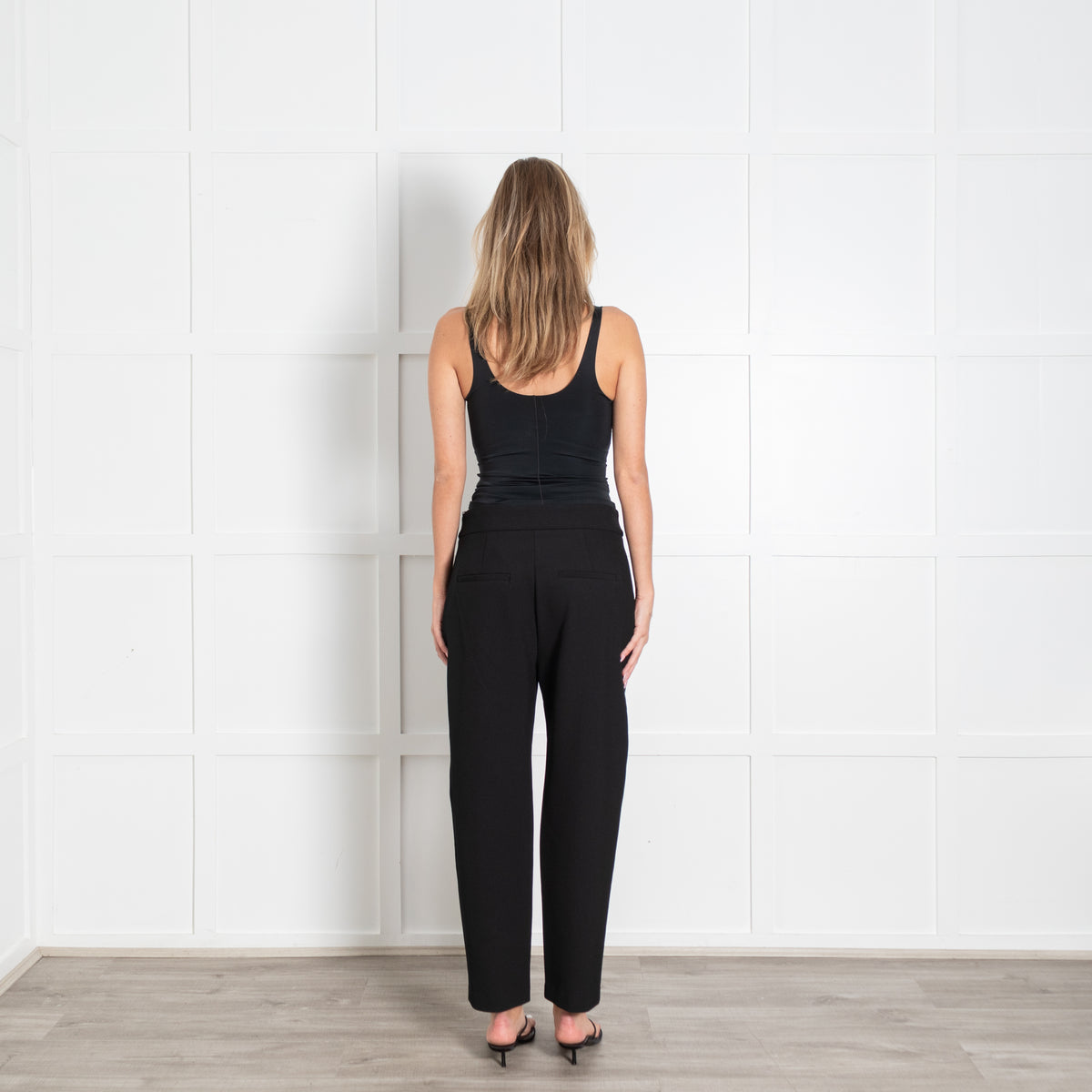Veronica Beard Black Renzo Pant Style With Silver Buttons Trousers