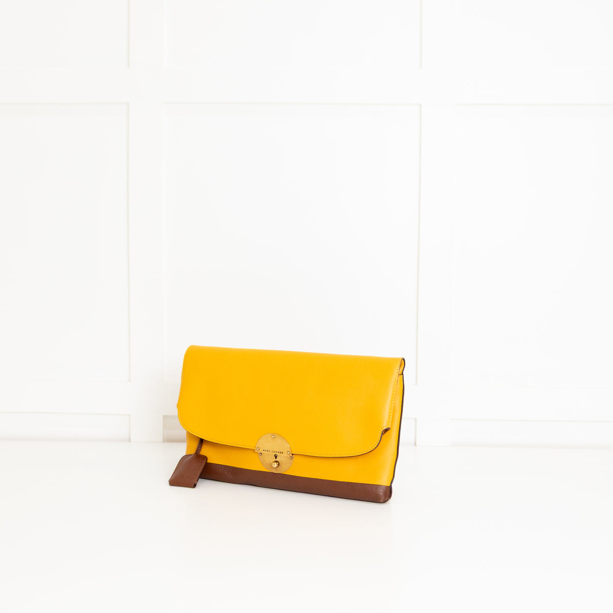Marc Jacobs Mustard Yellow Leather The Doubles Jean Cross Body Bag