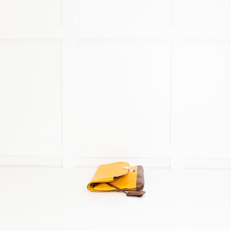 Marc Jacobs Mustard Yellow Leather The Doubles Jean Cross Body Bag