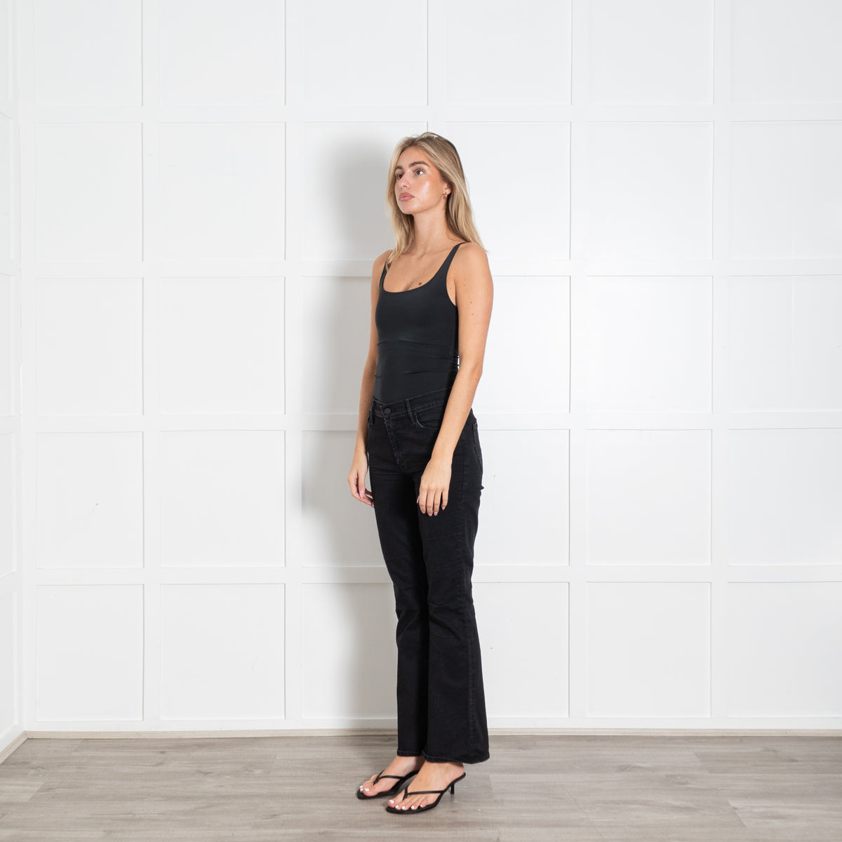 Mother Black Flared The Weekender Jeans