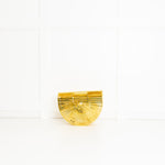 Cult Gaia Gold Ark Metal Clutch Bag