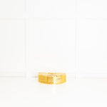 Cult Gaia Gold Ark Metal Clutch Bag