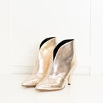 Isabel Marant Gold Embossed Leather Archenn Ankle Boots